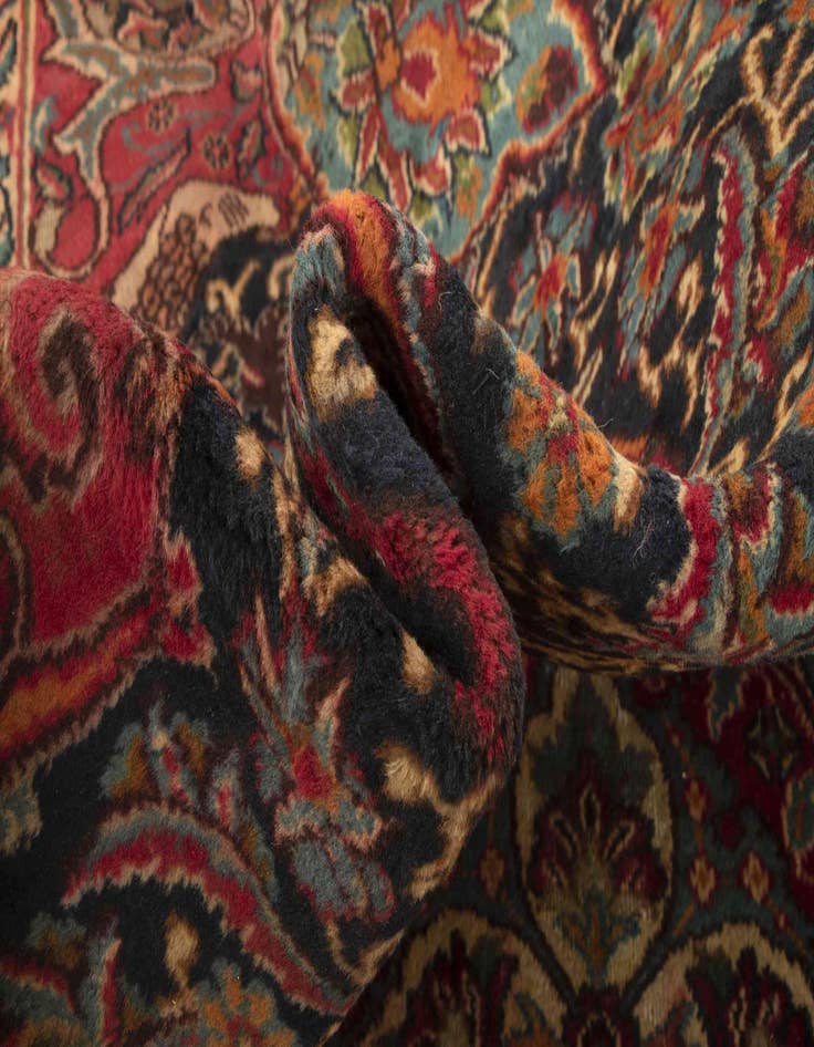 Detail image of  9' 4 x 12' 3  Hand Knotted Kashmar Persian Wool Rug