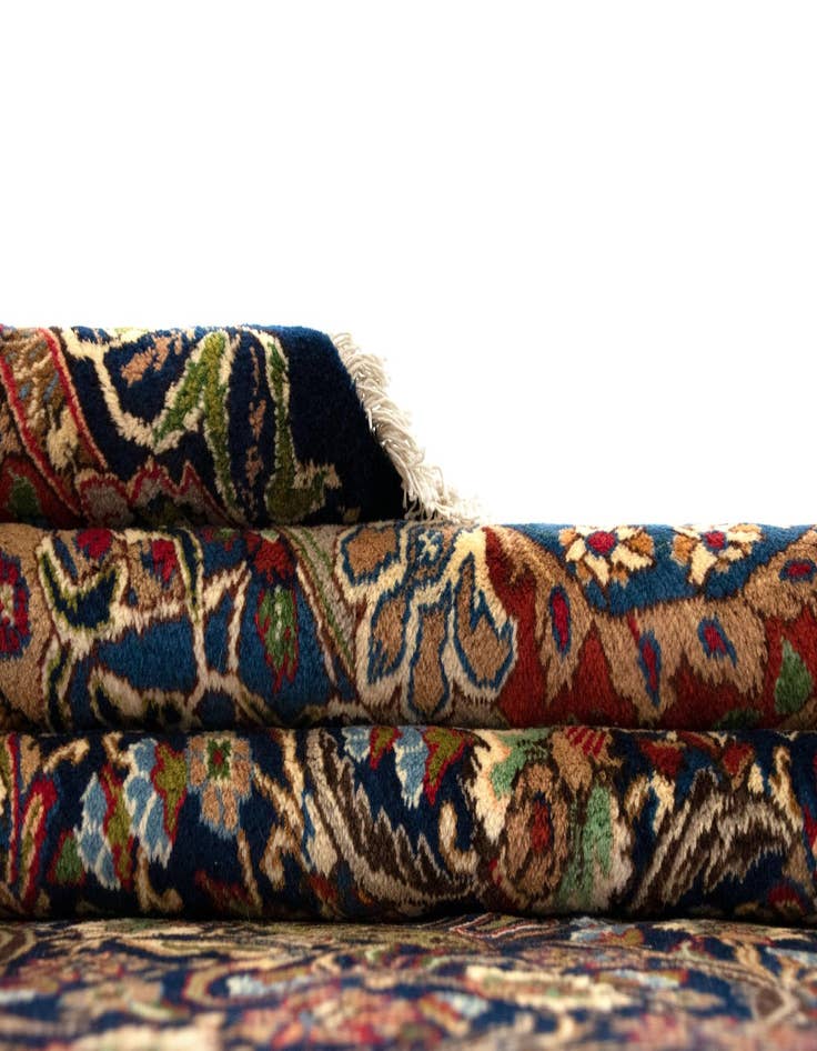 Detail image of  9' 9 x 12' 6  Hand Knotted Kashmar Persian Wool Rug