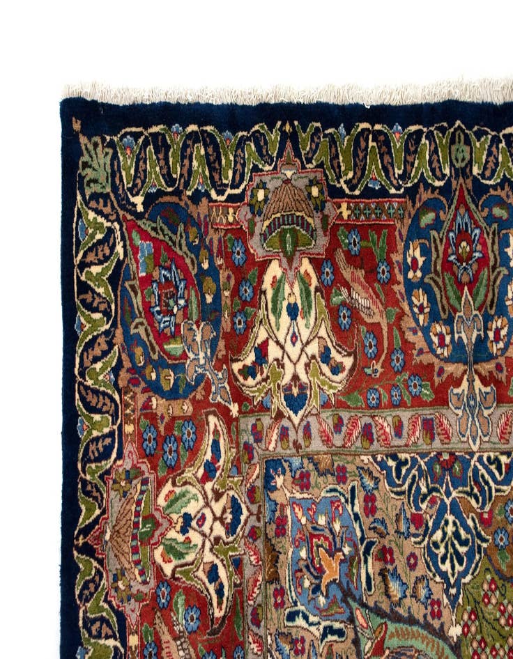 Detail image of  9' 9 x 12' 6  Hand Knotted Kashmar Persian Wool Rug