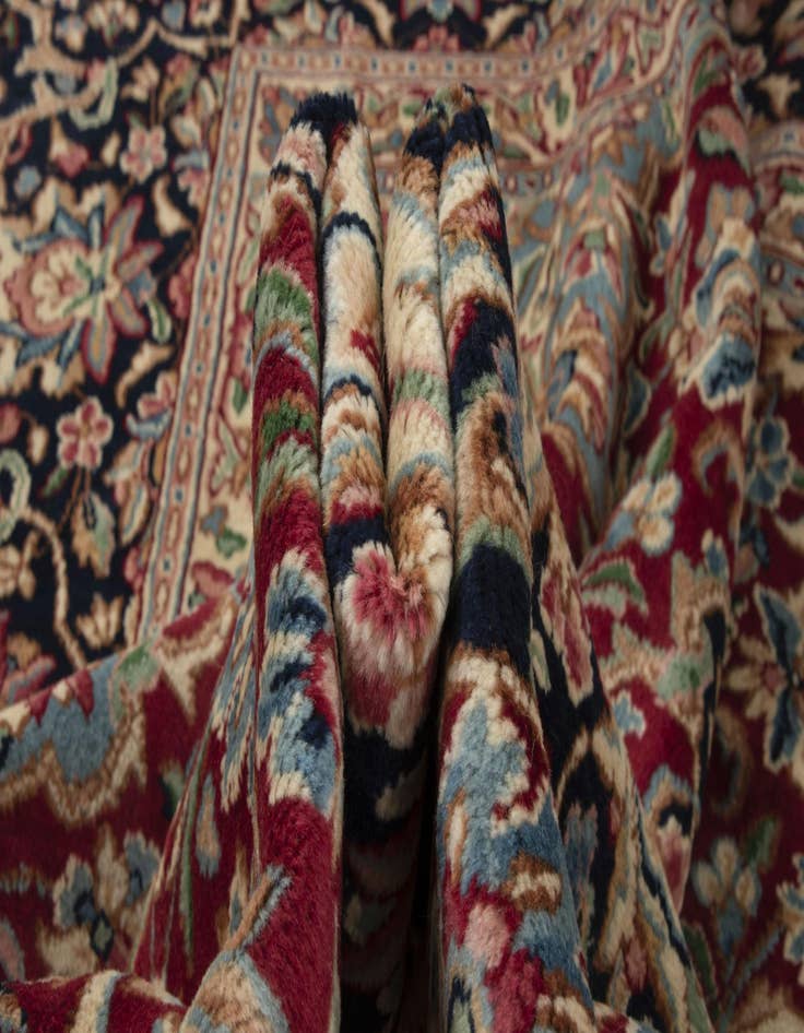 Detail image of  9' 3 x 12' 5  Hand Knotted Kerman Persian Wool Rug