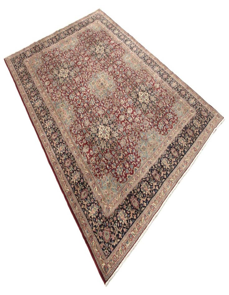 Detail image of  9' 3 x 12' 5  Hand Knotted Kerman Persian Wool Rug