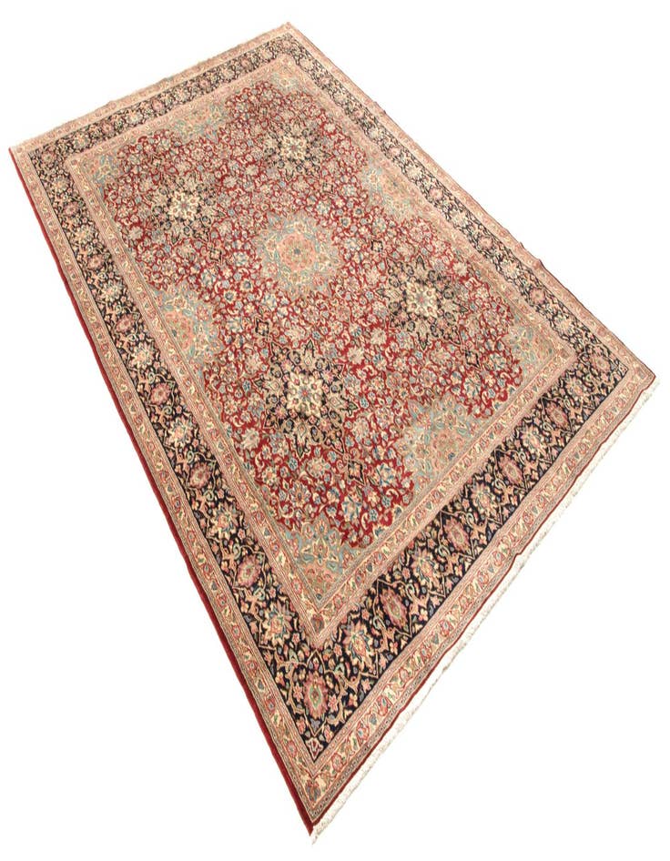 Detail image of  9' 3 x 12' 8  Hand Knotted Kerman Persian Wool Rug