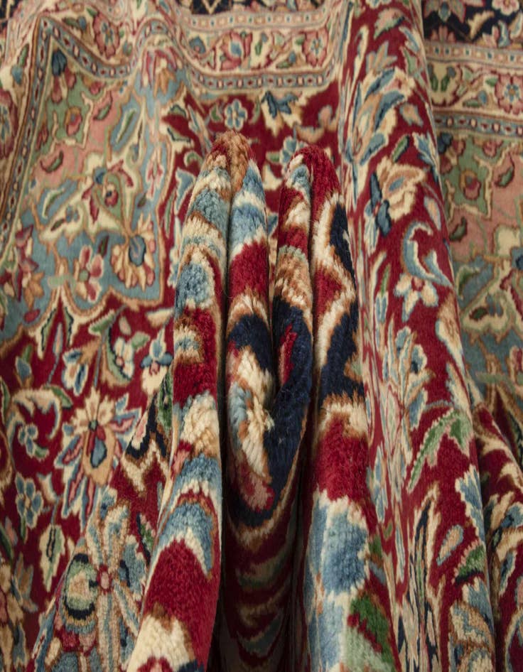 Detail image of  9' 3 x 12' 8  Hand Knotted Kerman Persian Wool Rug