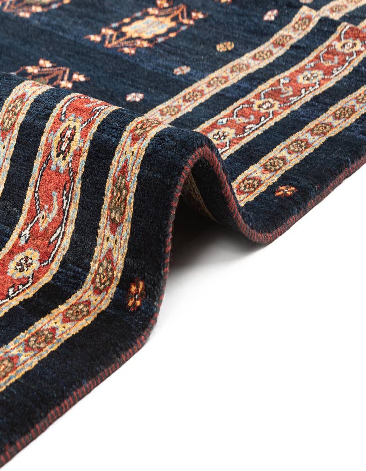 Detail image of  7' 10 x 9' 9  Hand Knotted Luribaft Rug