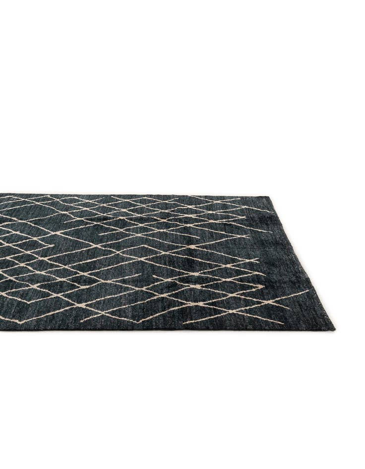 Detail image of  5' 11 x 8' 1  Hand Knotted Moroccan Wool Rug