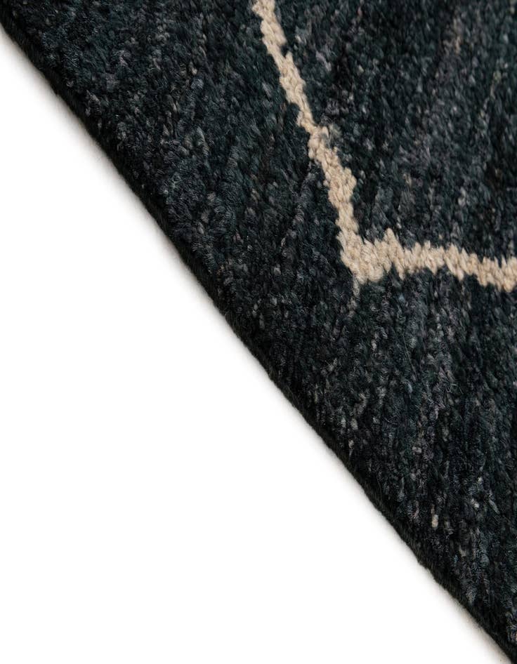 Detail image of  5' 11 x 8' 1  Hand Knotted Moroccan Wool Rug