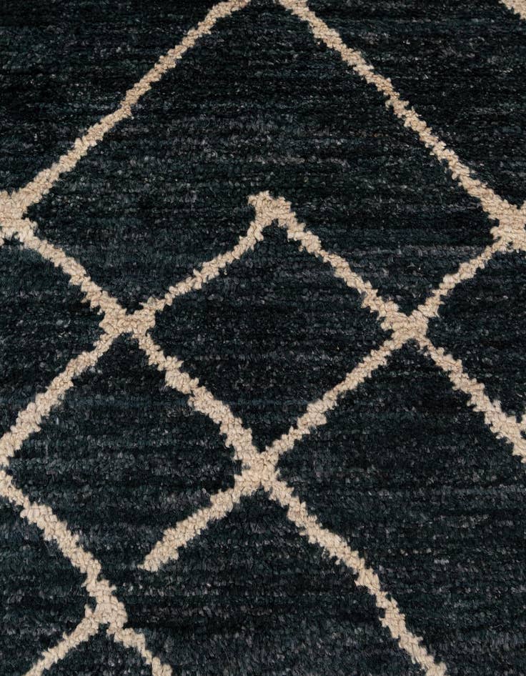 Detail image of  5' 11 x 8' 1  Hand Knotted Moroccan Wool Rug