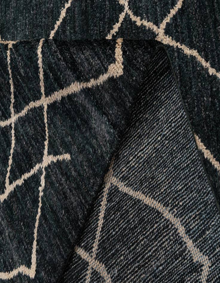 Detail image of  5' 11 x 8' 1  Hand Knotted Moroccan Wool Rug