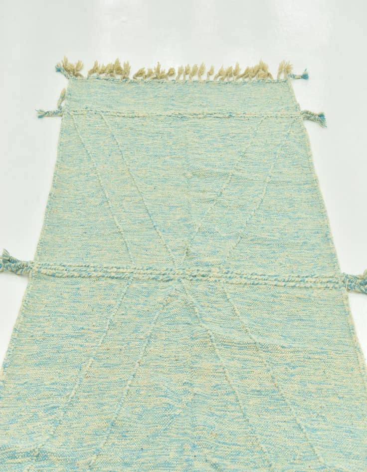 Detail image of  4' 9 x 8' 1  Hand Knotted Moroccan Wool Rug