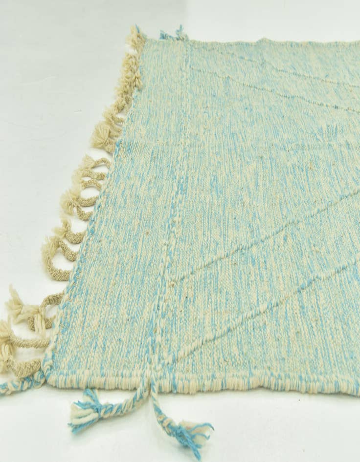 Detail image of  4' 9 x 8' 1  Hand Knotted Moroccan Wool Rug