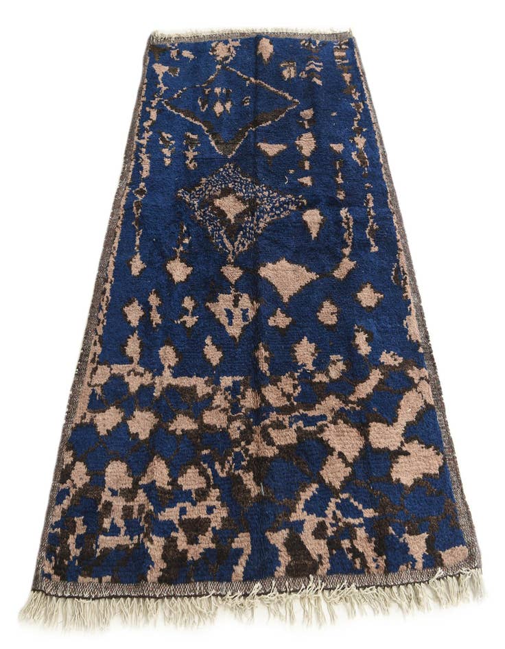 Detail image of  5' 3 x 7' 6  Hand Knotted Moroccan Wool Rug