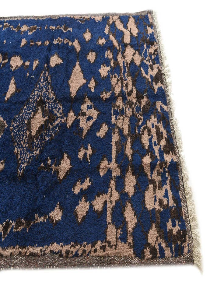 Detail image of  5' 3 x 7' 6  Hand Knotted Moroccan Wool Rug