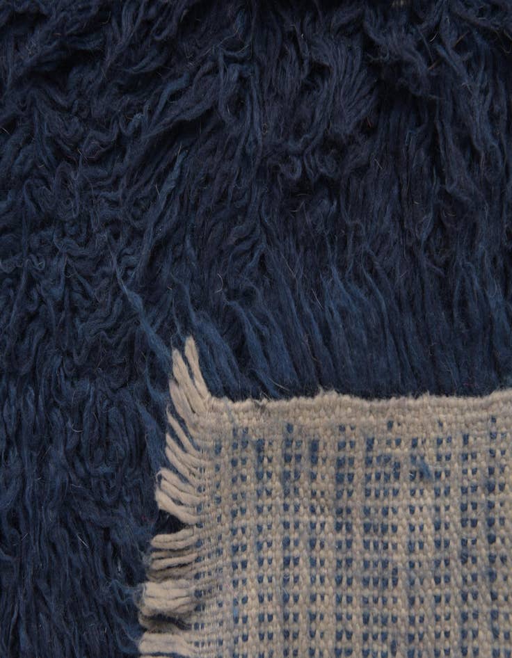 Detail image of  4' 2 x 5' 9  Hand Knotted Moroccan Wool Rug