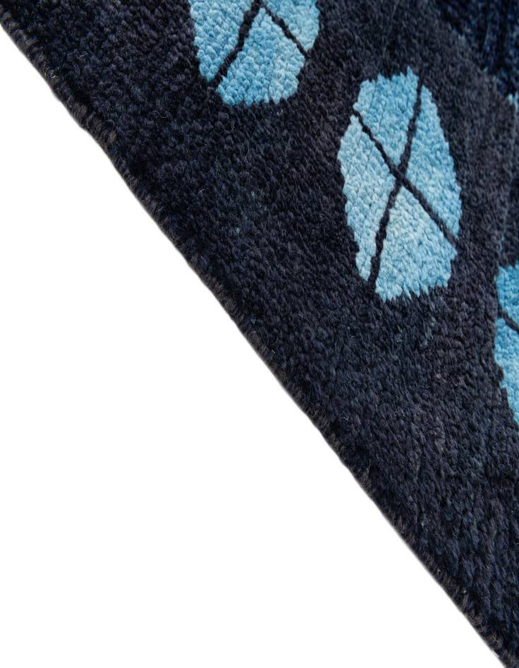 Detail image of  10' 6 x 14' 8  Hand Knotted Moroccan Wool Rug