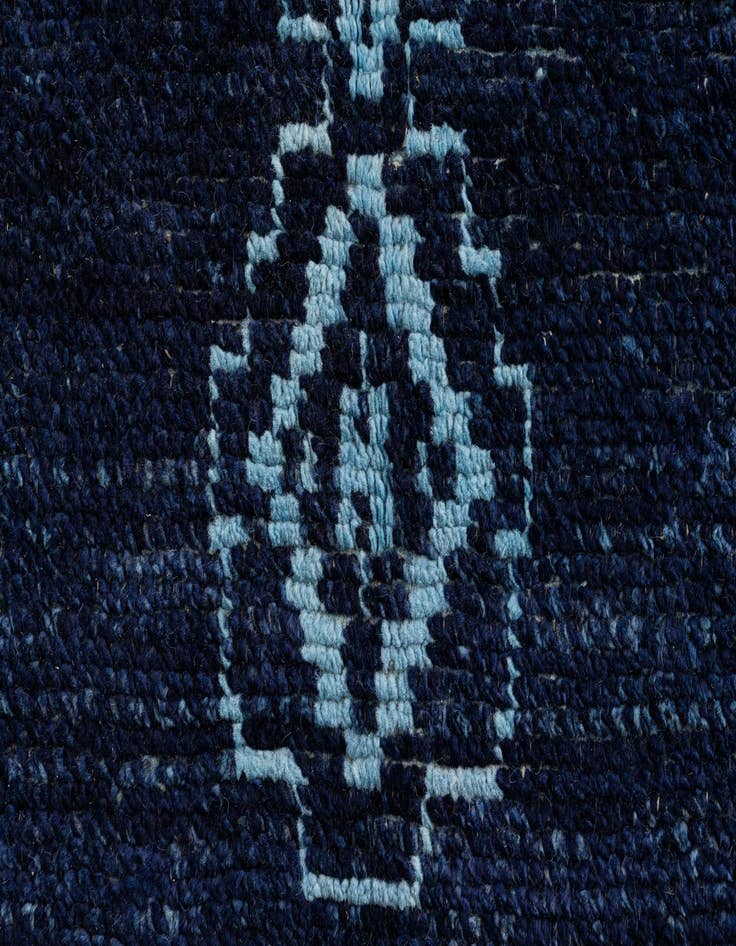 Detail image of  10' 6 x 14' 8  Hand Knotted Moroccan Wool Rug