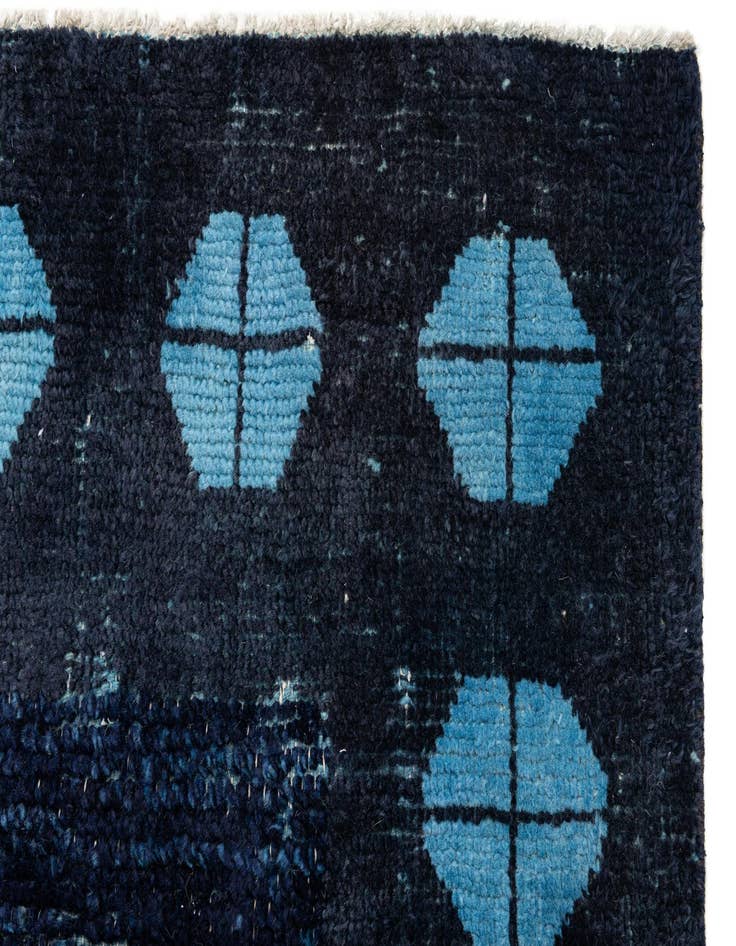 Detail image of  10' 6 x 14' 8  Hand Knotted Moroccan Wool Rug