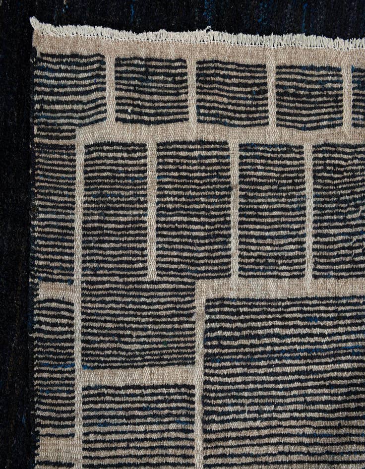 Detail image of  12' 6 x 14' 9  Hand Knotted Moroccan Wool Rug