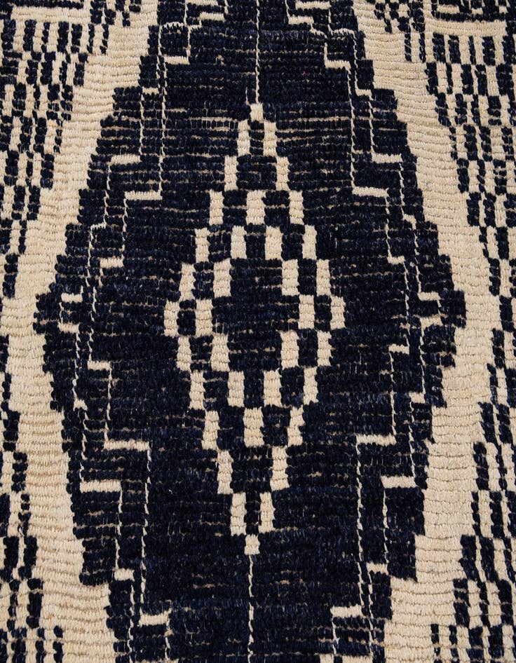 Detail image of  10' 7 x 14' 5  Hand Knotted Moroccan Wool Rug