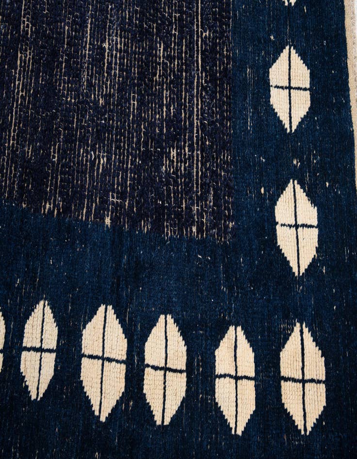 Detail image of  10' 7 x 14' 5  Hand Knotted Moroccan Wool Rug