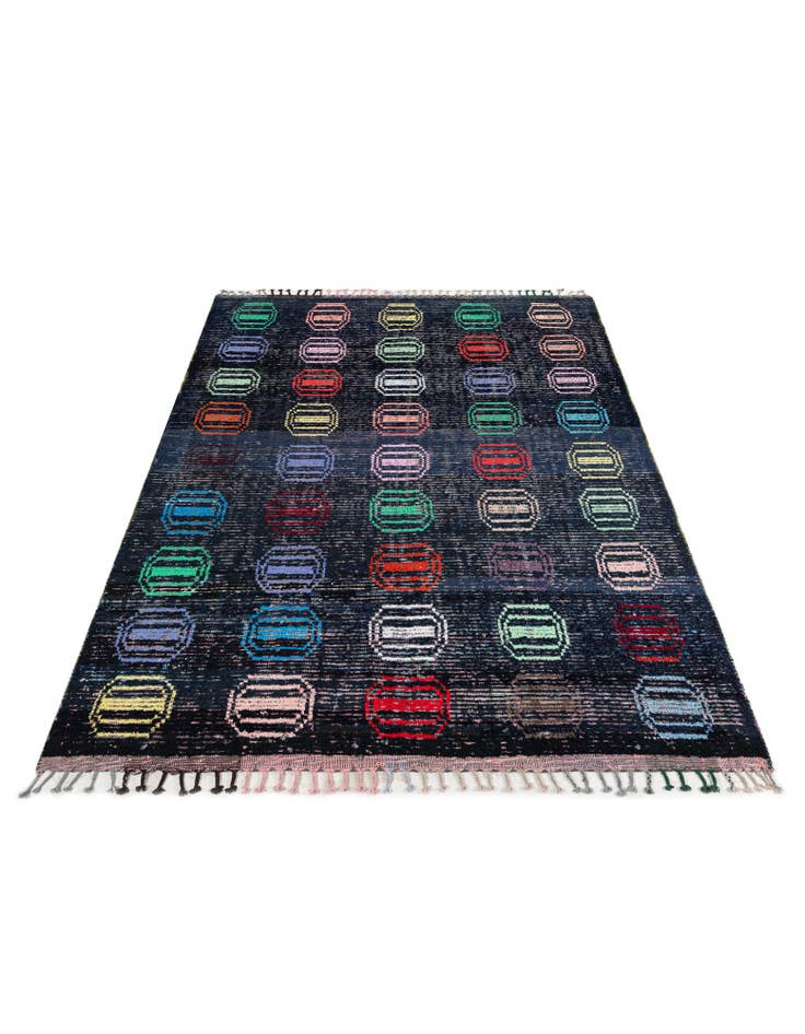 Detail image of  7' 10 x 10' 6  Hand Knotted Moroccan Wool Rug