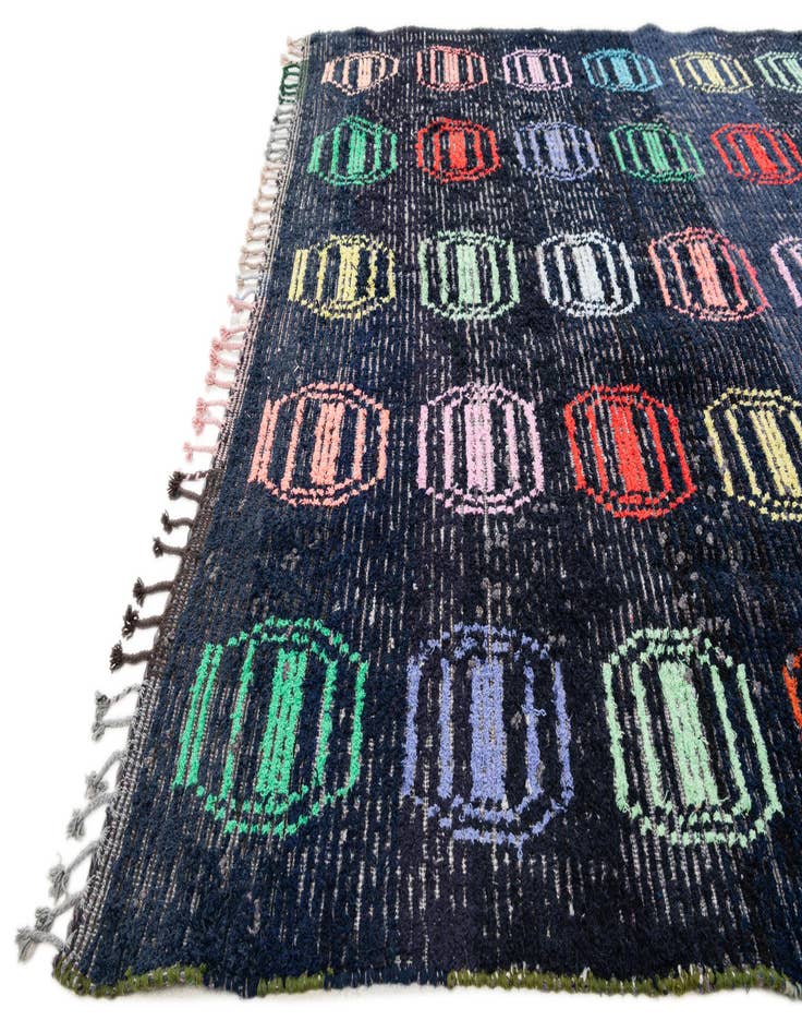 Detail image of  7' 10 x 10' 6  Hand Knotted Moroccan Wool Rug