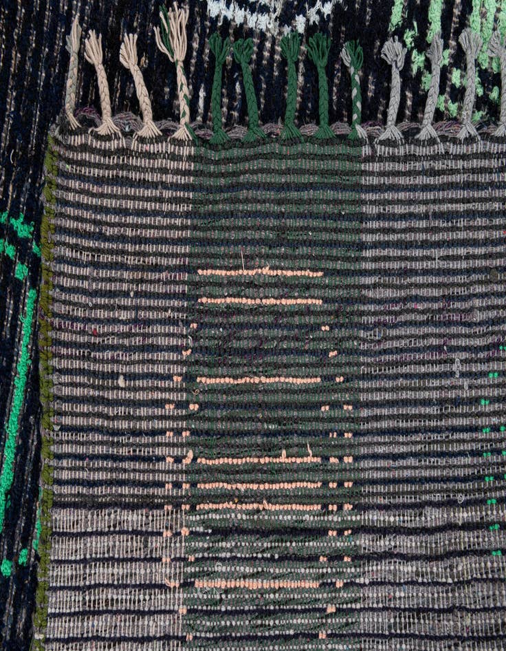 Detail image of  7' 10 x 10' 6  Hand Knotted Moroccan Wool Rug