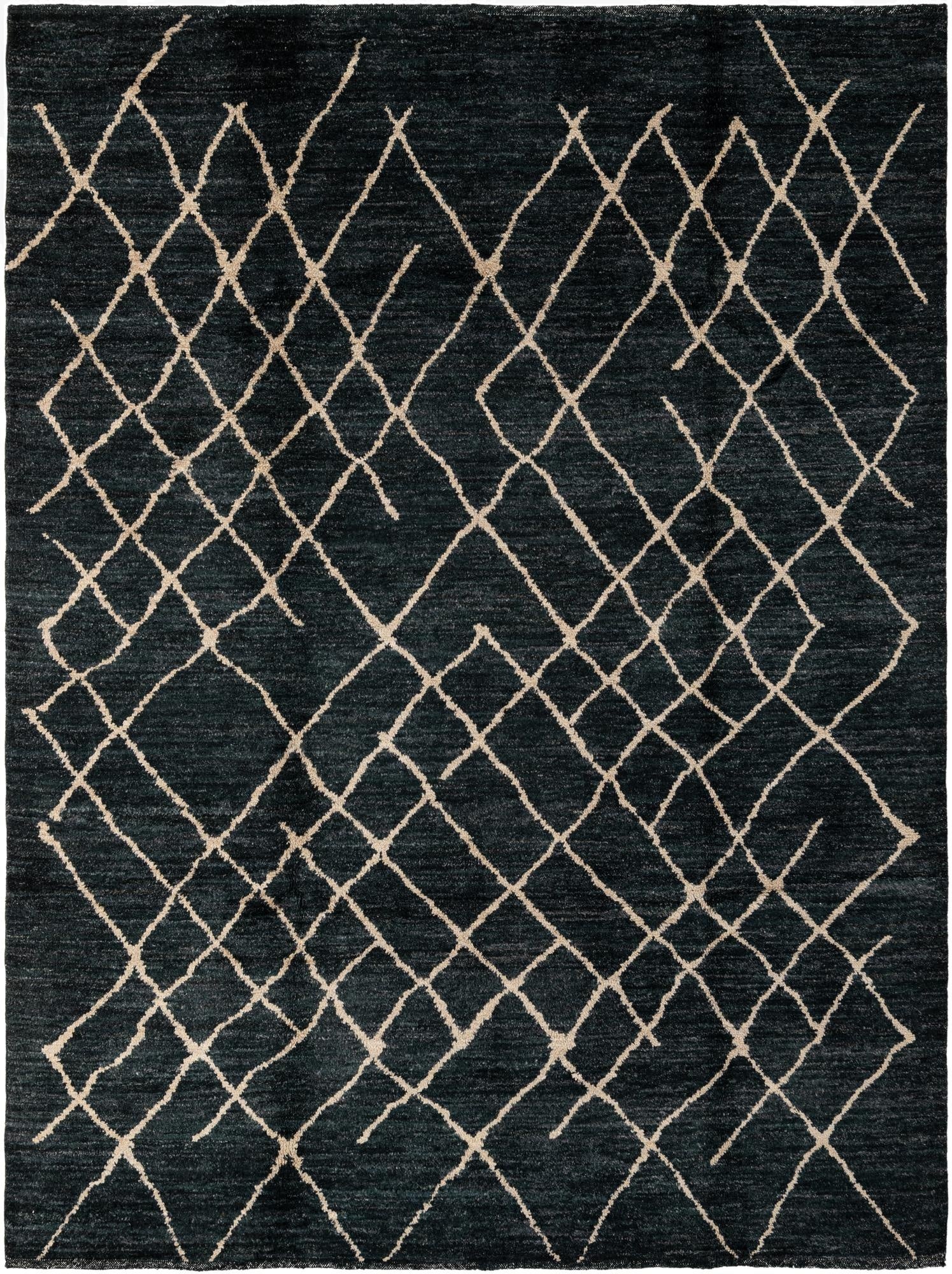  5' 11 x 8' 1  Hand Knotted Moroccan Wool Rug