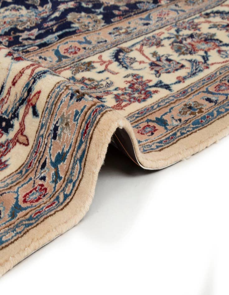 Detail image of  7' 1 x 11' 6  Hand Knotted Nain Persian Rug