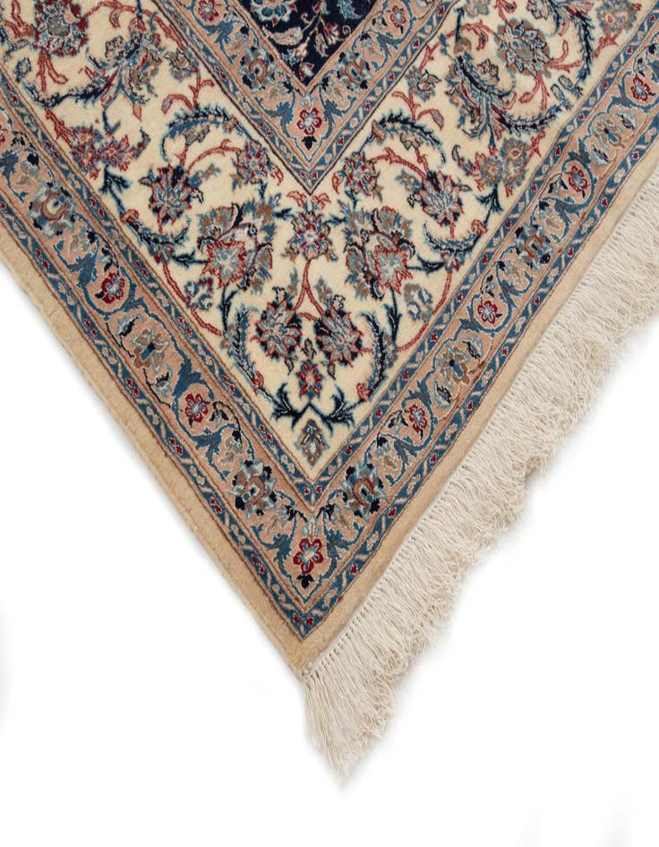 Detail image of  7' 1 x 11' 6  Hand Knotted Nain Persian Rug