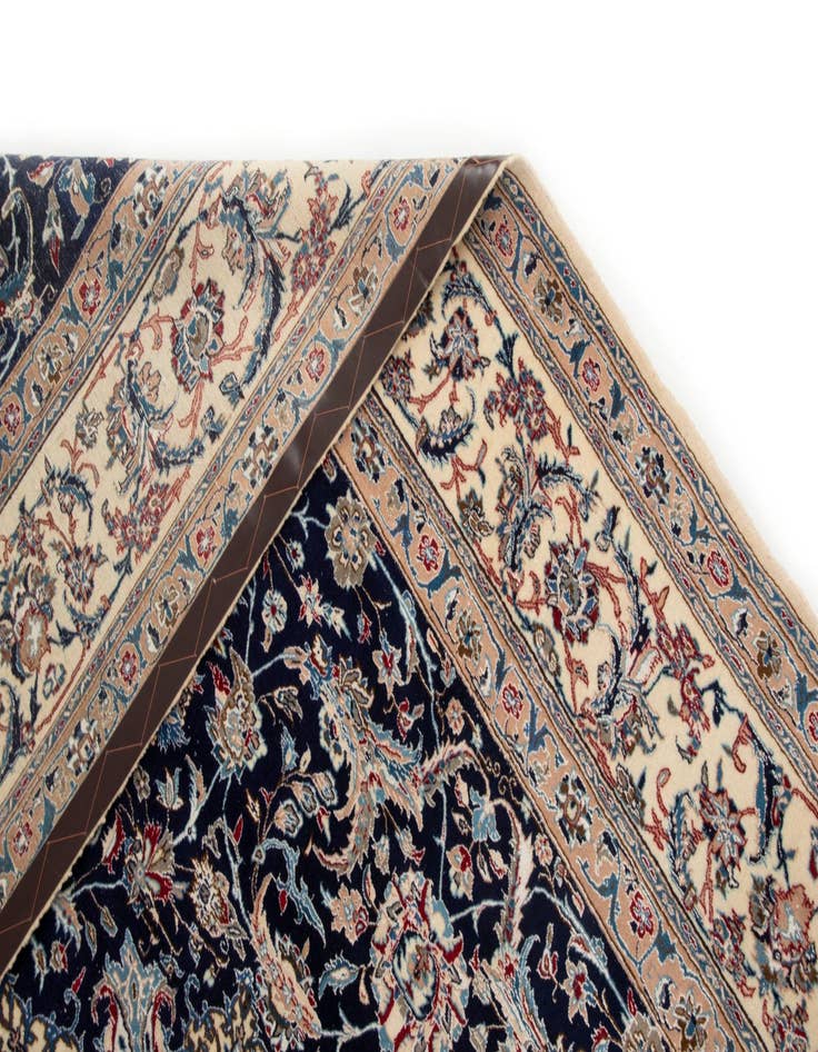 Detail image of  7' 1 x 11' 6  Hand Knotted Nain Persian Rug