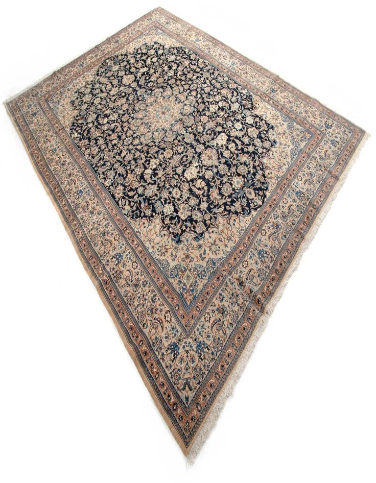 Detail image of  10' 4 x 14' 1  Hand Knotted Nain Persian Rug