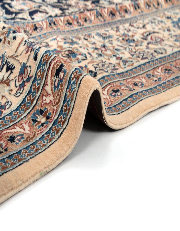 Detail image of  10' 4 x 14' 1  Hand Knotted Nain Persian Rug