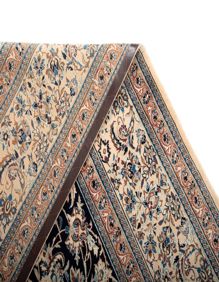 Detail image of  10' 4 x 14' 1  Hand Knotted Nain Persian Rug