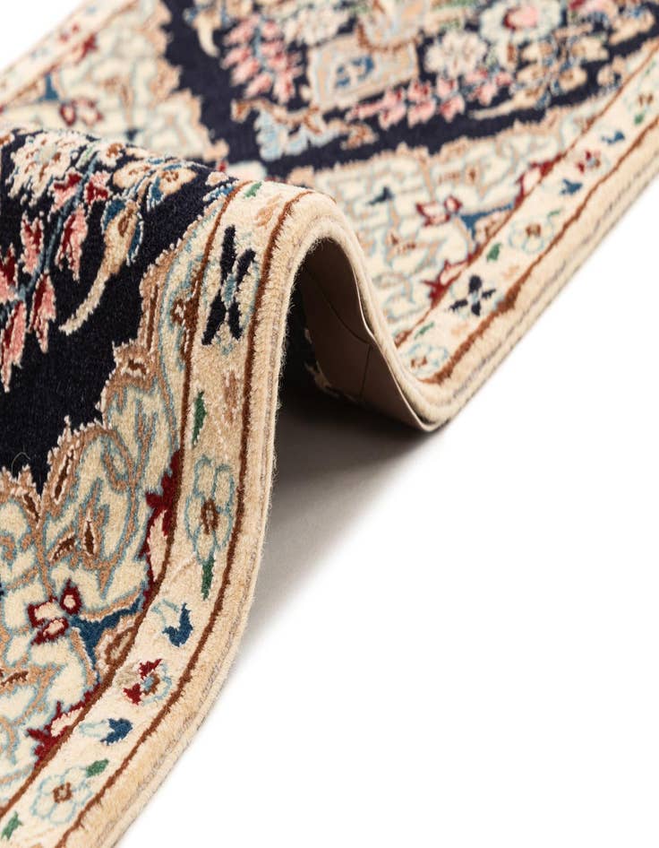 Detail image of  1' 3 x 9' 8  Hand Knotted Nain Rug