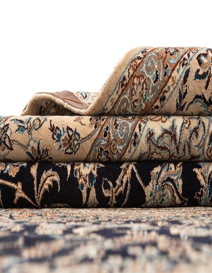 Detail image of  5' 7 x 9' 5  Hand Knotted Nain Rug