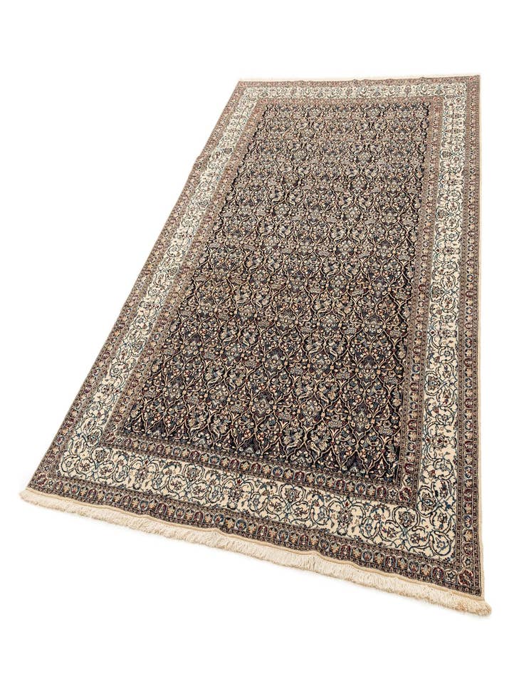 Detail image of  6' 8 x 9' 11  Hand Knotted Nain Rug