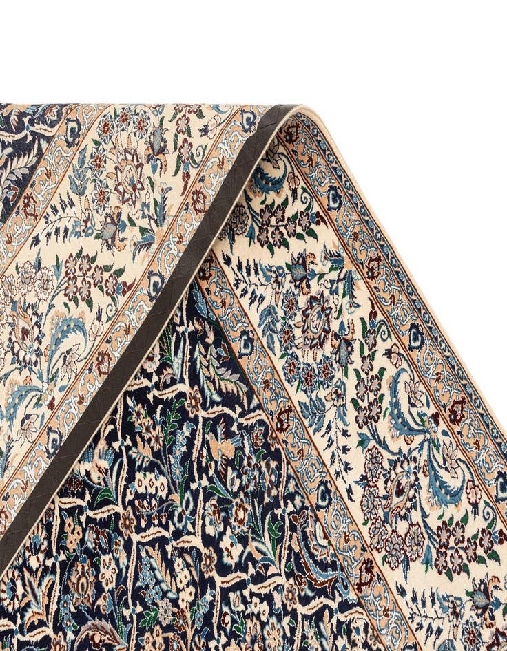 Detail image of  6' 8 x 9' 11  Hand Knotted Nain Rug