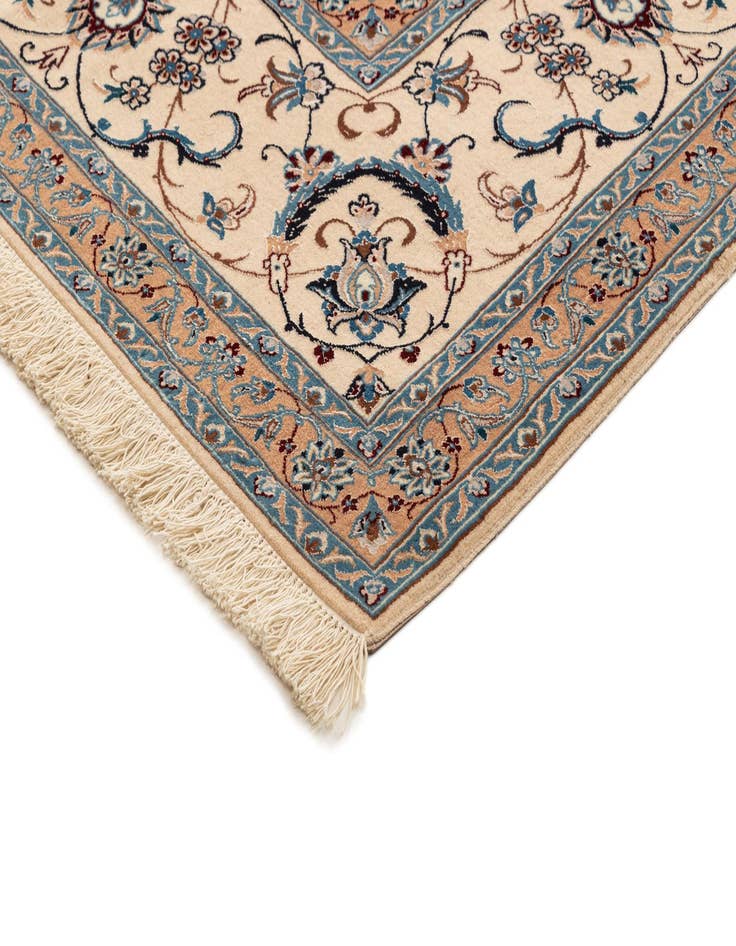 Detail image of  8' 1 x 8' 3  Hand Knotted Nain Rug