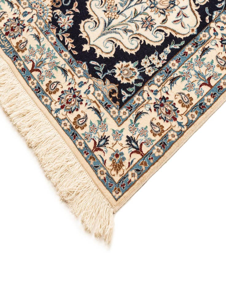 Detail image of  3' 5 x 4' 8  Hand Knotted Nain Rug