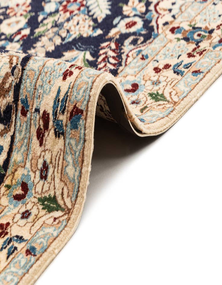 Detail image of  3' 7 x 5' 3  Hand Knotted Nain Rug