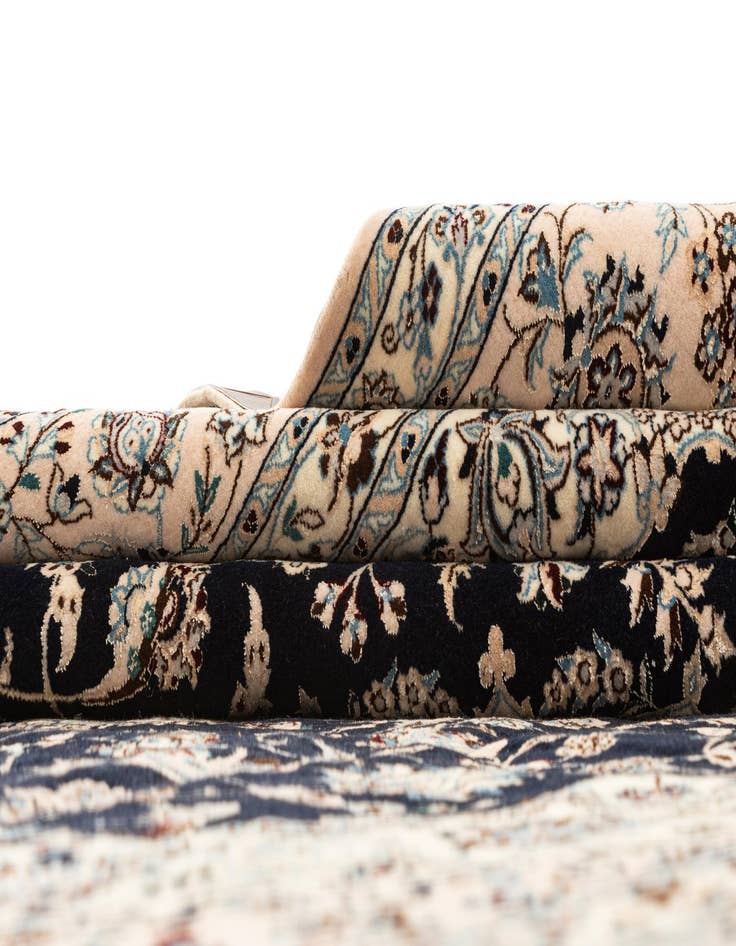 Detail image of  6' 11 x 10' 2  Hand Knotted Nain Rug