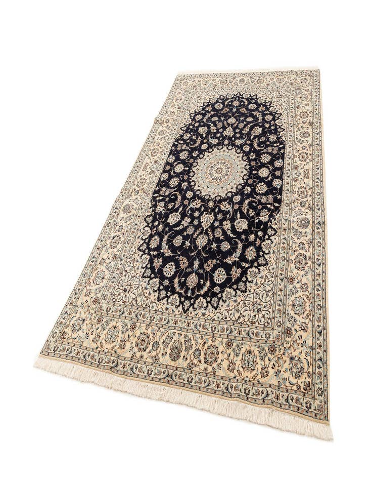 Detail image of  6' 8 x 10' 7  Hand Knotted Nain Rug