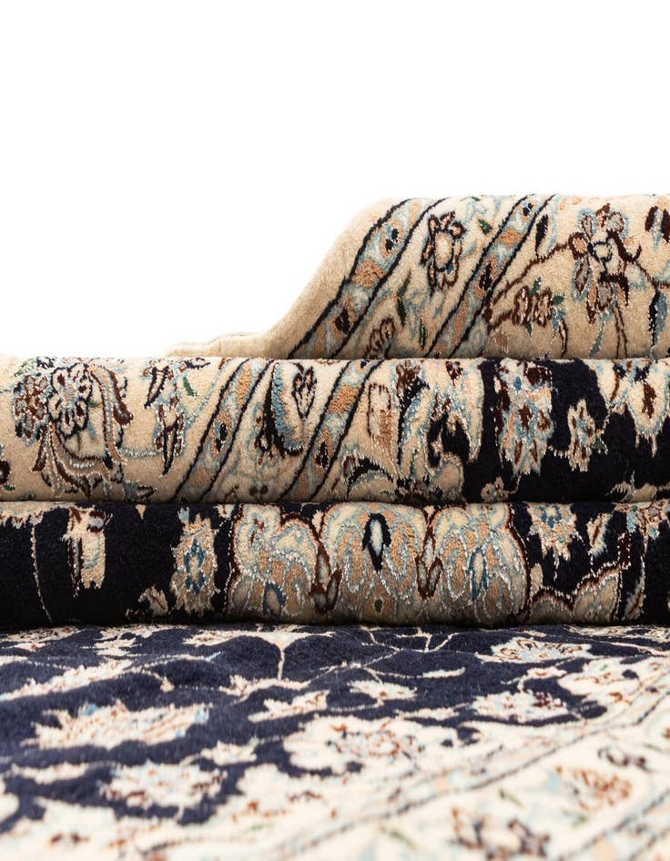 Detail image of  6' 8 x 10' 7  Hand Knotted Nain Rug