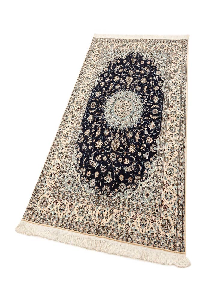 Detail image of  5' 1 x 7' 9  Hand Knotted Nain Rug