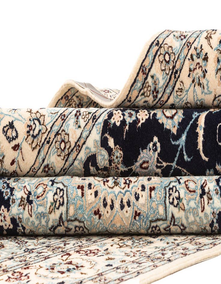 Detail image of  5' 1 x 7' 9  Hand Knotted Nain Rug