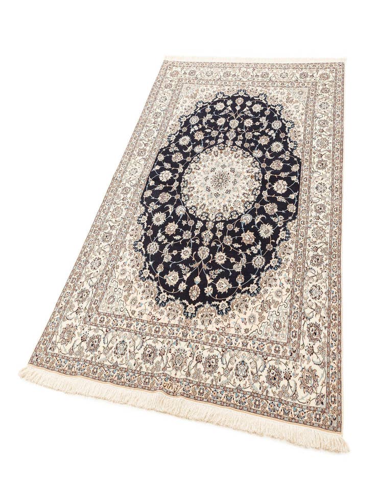 Detail image of  5' 8 x 8' 2  Hand Knotted Nain Rug