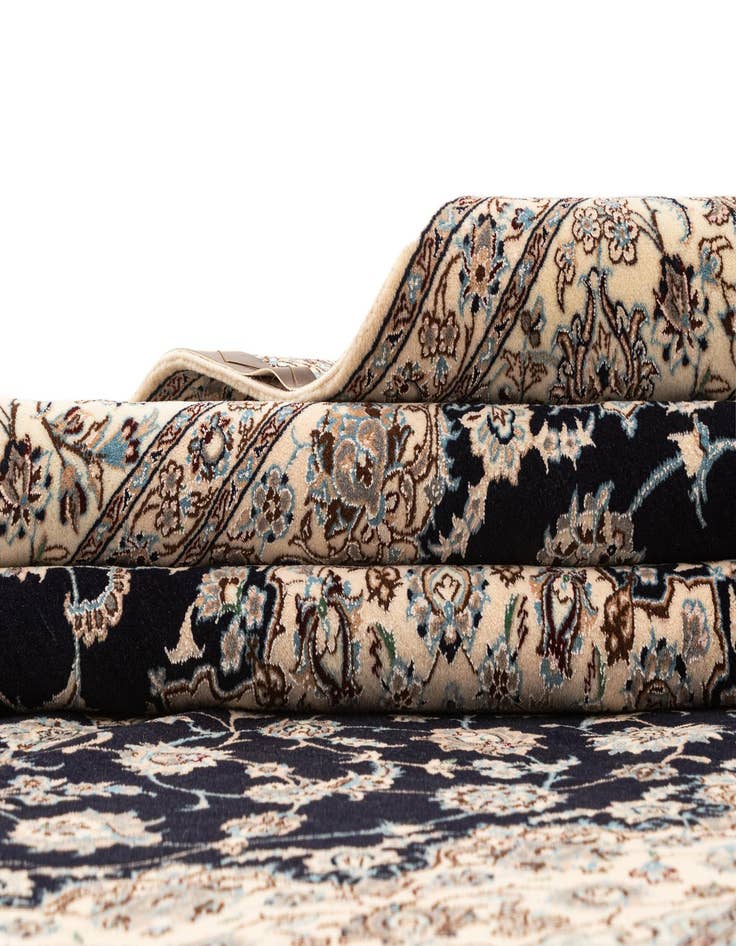 Detail image of  5' 8 x 8' 2  Hand Knotted Nain Rug