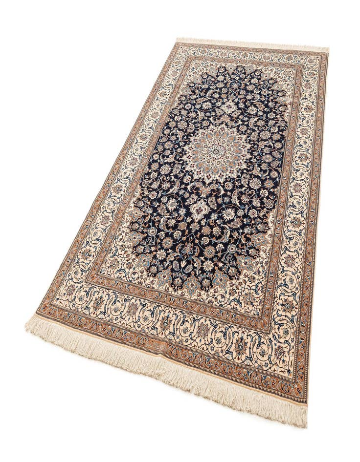 Detail image of  5' 6 x 8' 3  Hand Knotted Nain Rug