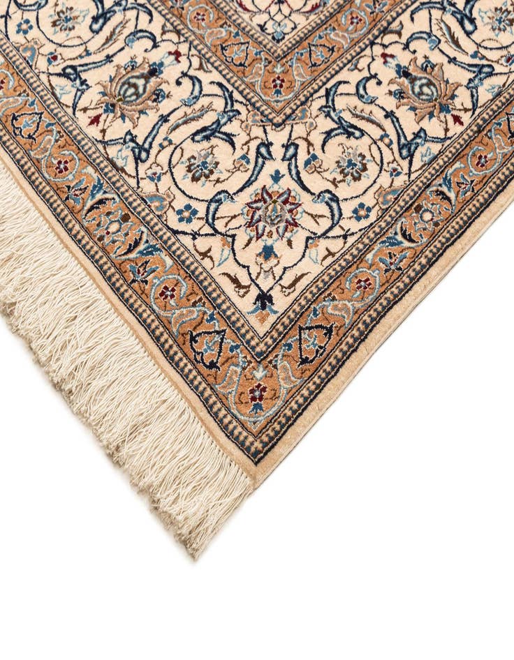 Detail image of  5' 6 x 8' 3  Hand Knotted Nain Rug