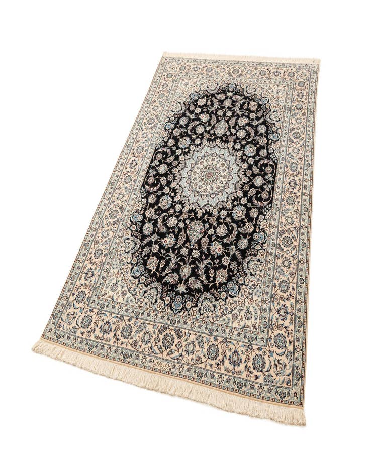 Detail image of  5' 4 x 7' 10  Hand Knotted Nain Rug